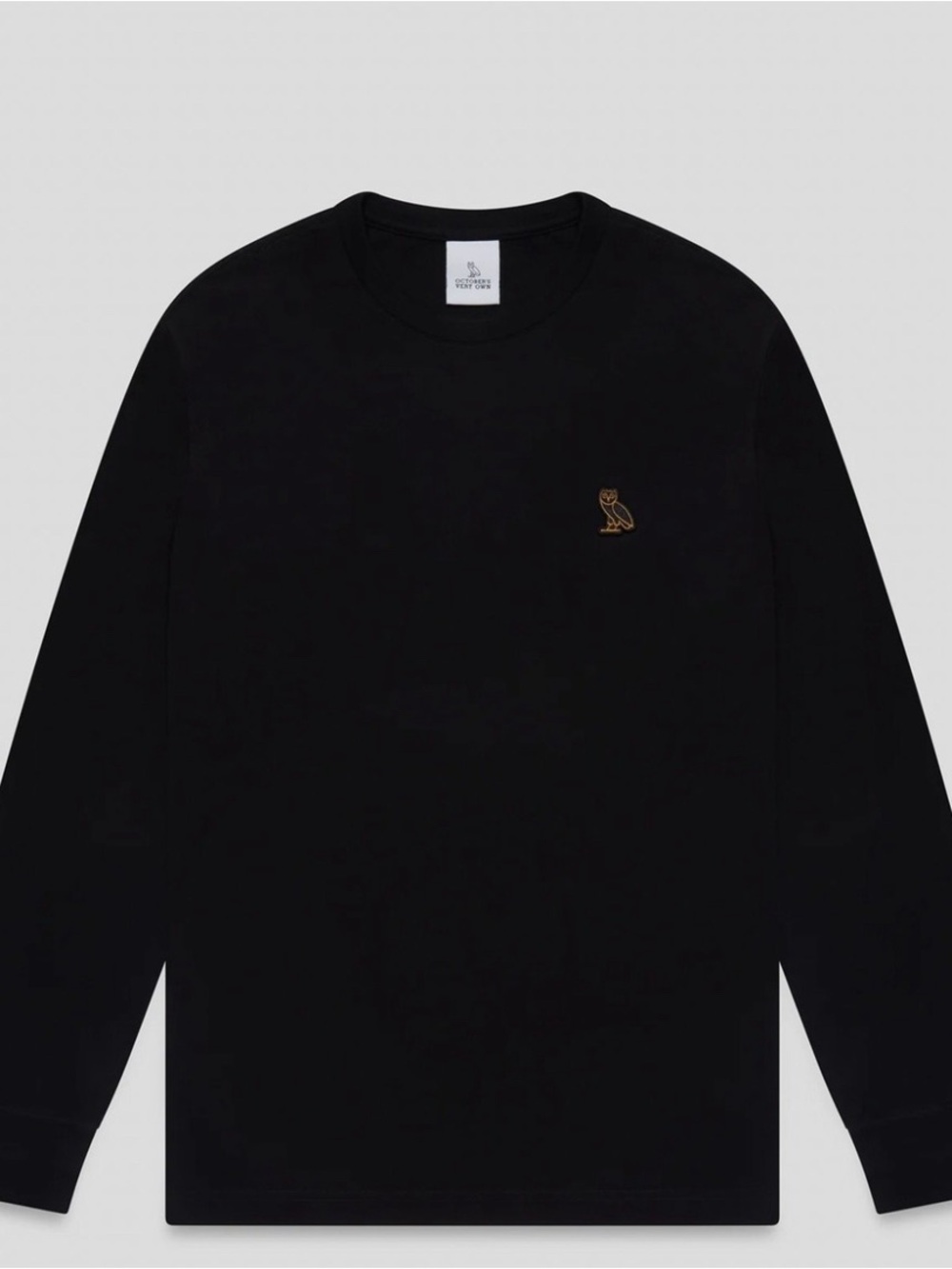 Men’s M OVO (October's Very Own) Essential Small Owl Long Sleeve Tee